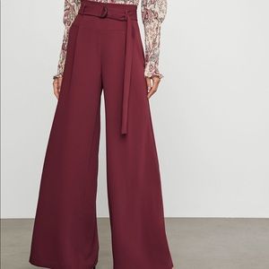 BCBGMAXAZRIA belted wide leg pants